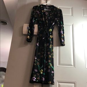 Floral wrap around dress